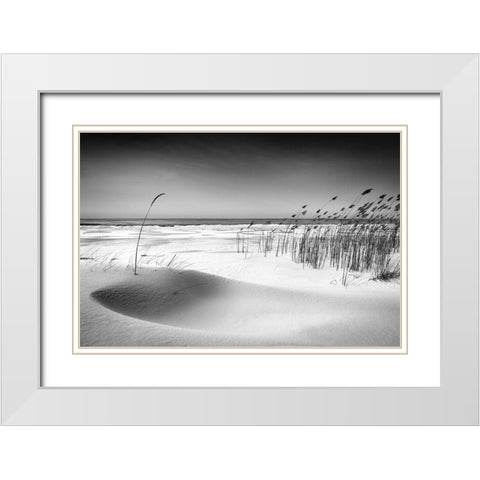 Orchestra White Modern Wood Framed Art Print with Double Matting by Cirulis, Reinis