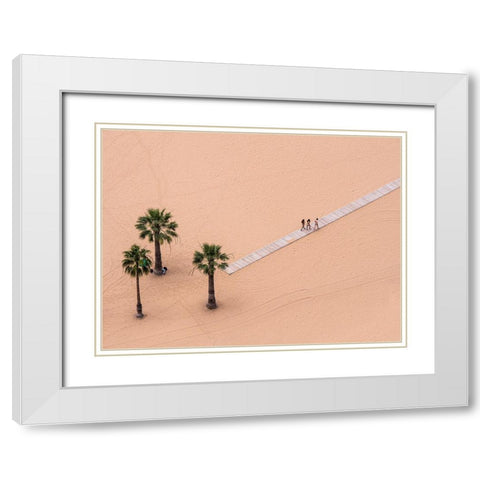 0.127083333333333 White Modern Wood Framed Art Print with Double Matting by Pavlin, Miha