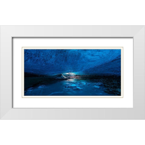 Cristal Cave White Modern Wood Framed Art Print with Double Matting by Martin Castan, David