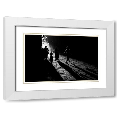 Into The Sun White Modern Wood Framed Art Print with Double Matting by Buda, Simone