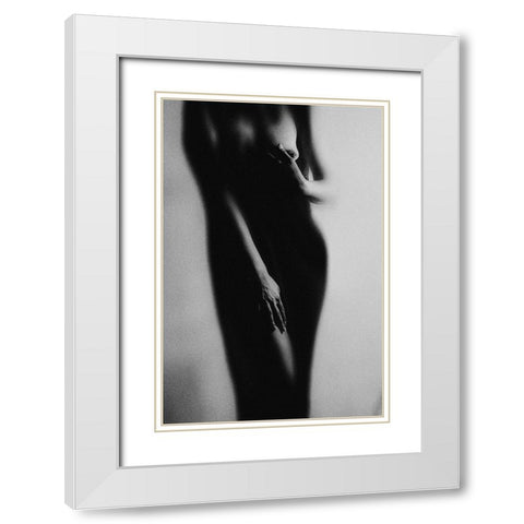 Vision White Modern Wood Framed Art Print with Double Matting by Marianne