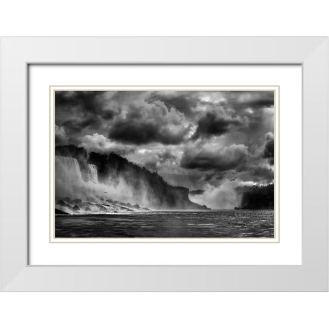 Maid Of The Mist White Modern Wood Framed Art Print with Double Matting by Depaepe, Yvette