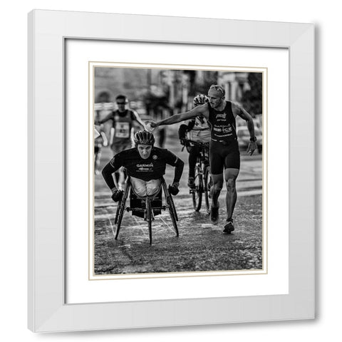 Cooling Down White Modern Wood Framed Art Print with Double Matting by Cocks, Leonard