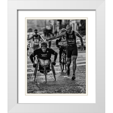 Cooling Down White Modern Wood Framed Art Print with Double Matting by Cocks, Leonard