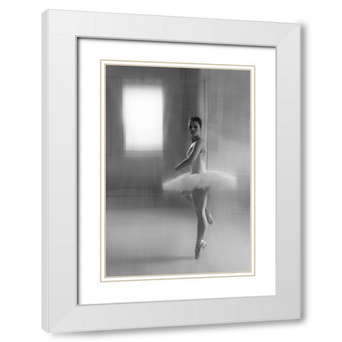 JohannaS Performance White Modern Wood Framed Art Print with Double Matting by Schleicher-Schwarz, Roswitha