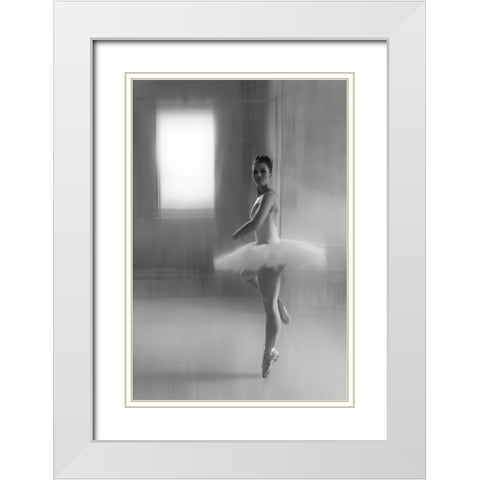 JohannaS Performance White Modern Wood Framed Art Print with Double Matting by Schleicher-Schwarz, Roswitha