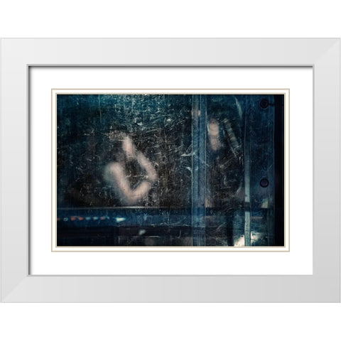 Jazz Mood White Modern Wood Framed Art Print with Double Matting by Guarino, Vito