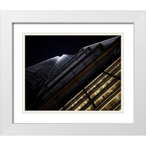 Taller White Modern Wood Framed Art Print with Double Matting by Schottstaedt, Erik