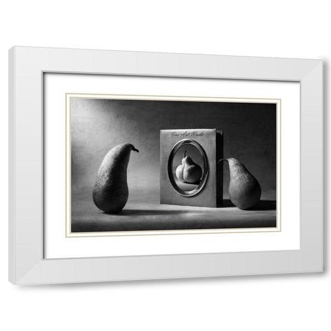 Fine Art Nude White Modern Wood Framed Art Print with Double Matting by Ivanova, Victoria