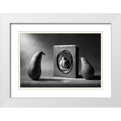 Fine Art Nude White Modern Wood Framed Art Print with Double Matting by Ivanova, Victoria