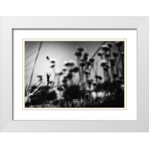 A Feeling Like This White Modern Wood Framed Art Print with Double Matting by Mexia, Laura