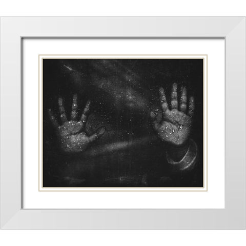 The Conundrum White Modern Wood Framed Art Print with Double Matting by Jitir, Suhandi