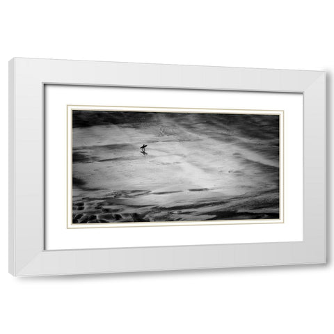 His Mistress The Sea White Modern Wood Framed Art Print with Double Matting by Bland, Richard