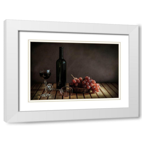 The Partys Over... White Modern Wood Framed Art Print with Double Matting by Perfoncio, Margareth