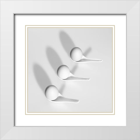 Not All Eggs Are Put In A Basket White Modern Wood Framed Art Print with Double Matting by Lai, Jonathan