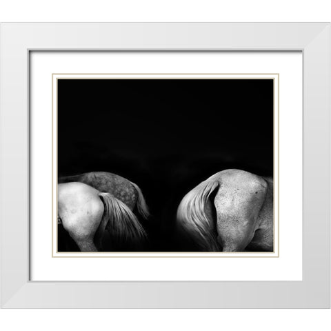 Tail Ends White Modern Wood Framed Art Print with Double Matting by Wride, Linda