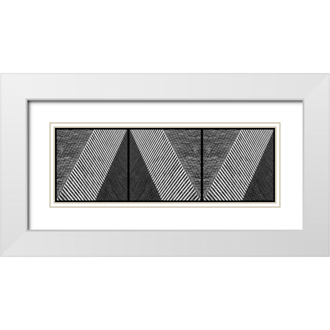 Rolling Dice White Modern Wood Framed Art Print with Double Matting by Abrantes, Paulo