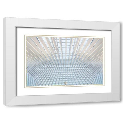Its Only A Matter Of Time White Modern Wood Framed Art Print with Double Matting by Hageman, Michiel