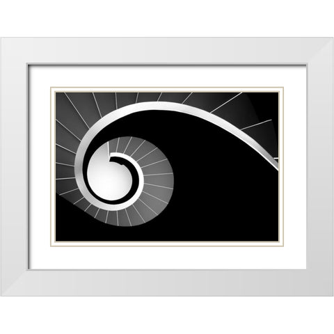 Big Jet Plane White Modern Wood Framed Art Print with Double Matting by Abrantes, Paulo