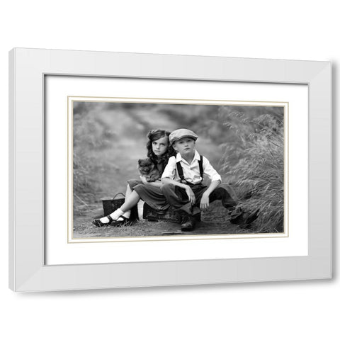 In Dreams White Modern Wood Framed Art Print with Double Matting by Andelman, Katie