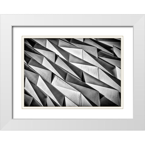 Rough Skin White Modern Wood Framed Art Print with Double Matting by Jeanes, Matthew