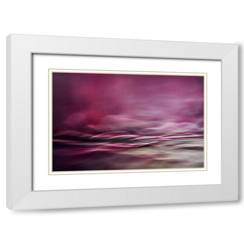 Water Colours White Modern Wood Framed Art Print with Double Matting by Marthinussen, Willy
