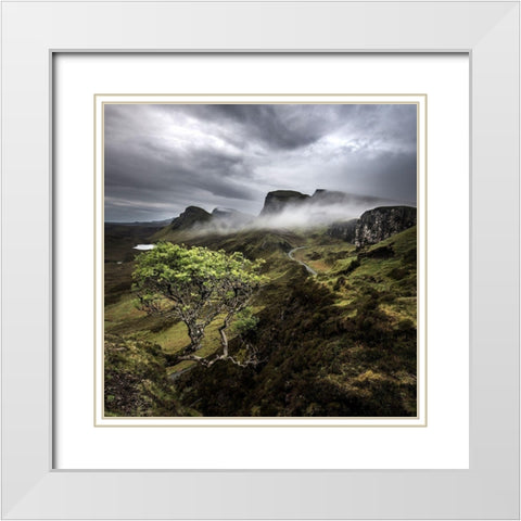 Quirange White Modern Wood Framed Art Print with Double Matting by Thorberntsson, Claes