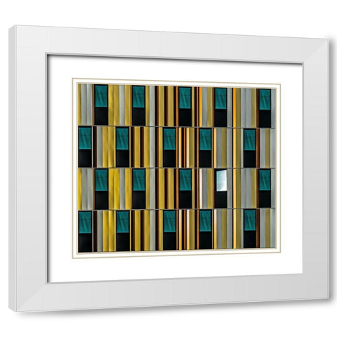 Dissident Window White Modern Wood Framed Art Print with Double Matting by Vangindertael, Luc