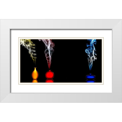 Individuality White Modern Wood Framed Art Print with Double Matting by Doyle, Renee