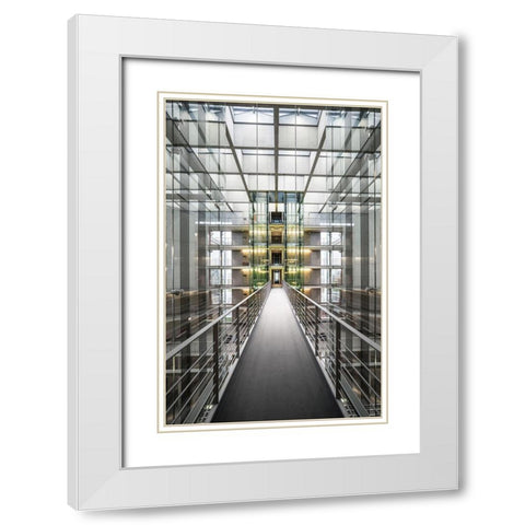 Untitled White Modern Wood Framed Art Print with Double Matting by Brosdau, Benjamin