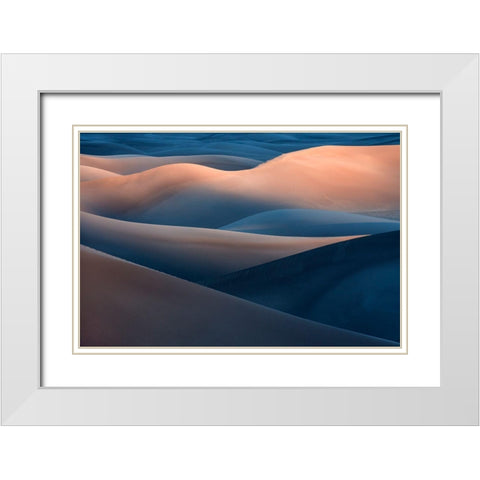 Range Of Colors White Modern Wood Framed Art Print with Double Matting by Kravanja, Jure