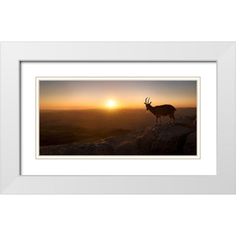 A New Day White Modern Wood Framed Art Print with Double Matting by Jonas, Nadav