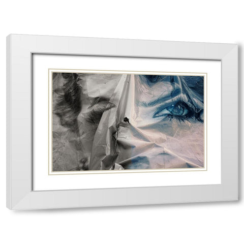 Worthless Promises. White Modern Wood Framed Art Print with Double Matting by Verschelden, Harry