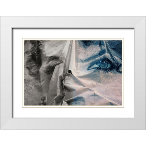 Worthless Promises. White Modern Wood Framed Art Print with Double Matting by Verschelden, Harry