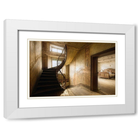 Untitled White Modern Wood Framed Art Print with Double Matting by Boomsma, Paul