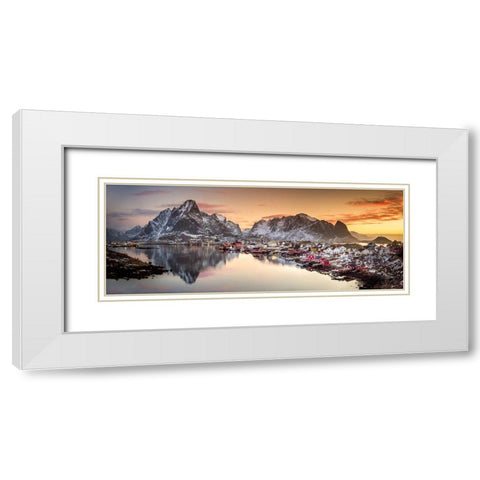 Reine Morning Light White Modern Wood Framed Art Print with Double Matting by Yaakobi, Lior
