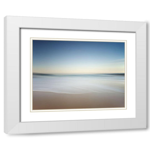 Soft Solitude White Modern Wood Framed Art Print with Double Matting by Pascual Buye, Santiago