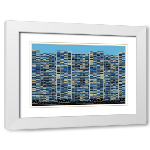 Big-Bigger-Biggest White Modern Wood Framed Art Print with Double Matting by Van Maastricht, Henk
