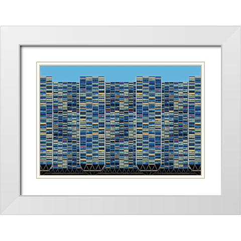 Big-Bigger-Biggest White Modern Wood Framed Art Print with Double Matting by Van Maastricht, Henk