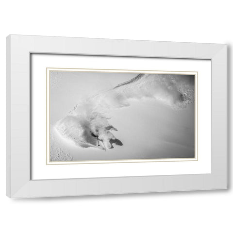 Powradise White Modern Wood Framed Art Print with Double Matting by Trevillot, Benjamin