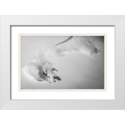Powradise White Modern Wood Framed Art Print with Double Matting by Trevillot, Benjamin
