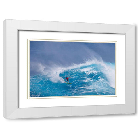 Daredevil White Modern Wood Framed Art Print with Double Matting by Stahl, Peter