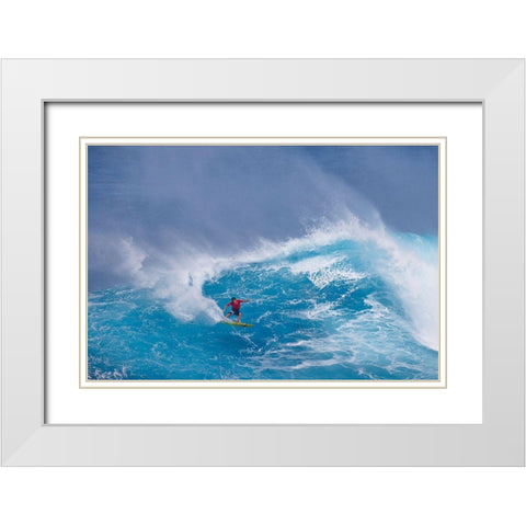 Daredevil White Modern Wood Framed Art Print with Double Matting by Stahl, Peter