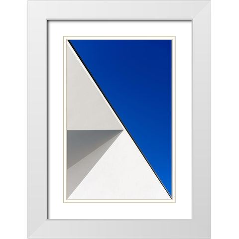 Structured Illusion White Modern Wood Framed Art Print with Double Matting by Custodio, Joao