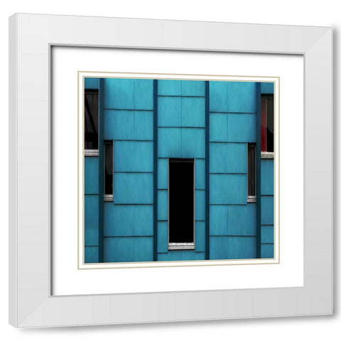 Five-Piece White Modern Wood Framed Art Print with Double Matting by Claes, Gilbert