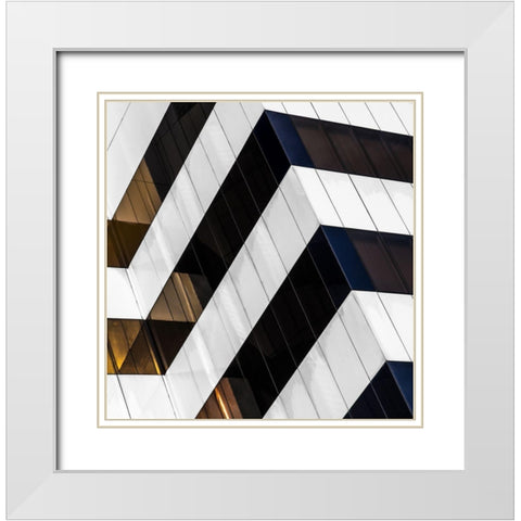 Hightec. White Modern Wood Framed Art Print with Double Matting by Verschelden, Harry