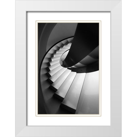 Next Level White Modern Wood Framed Art Print with Double Matting by P Neto, Filipe