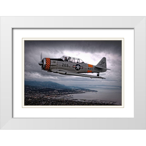 Over Under White Modern Wood Framed Art Print with Double Matting by Mccleave, Thomas