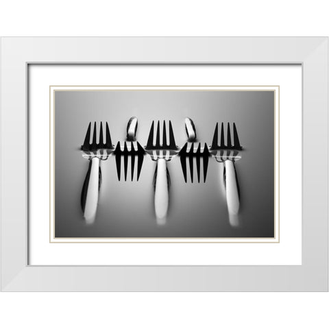 Drowning White Modern Wood Framed Art Print with Double Matting by De Kogel, Wieteke