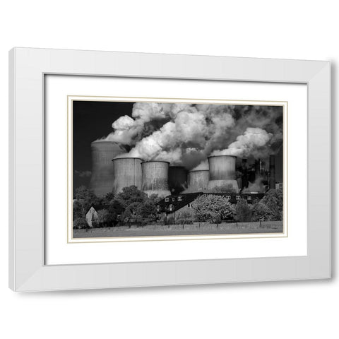 The Qgoodq Neighbor ... White Modern Wood Framed Art Print with Double Matting by Buchmann, Oliver